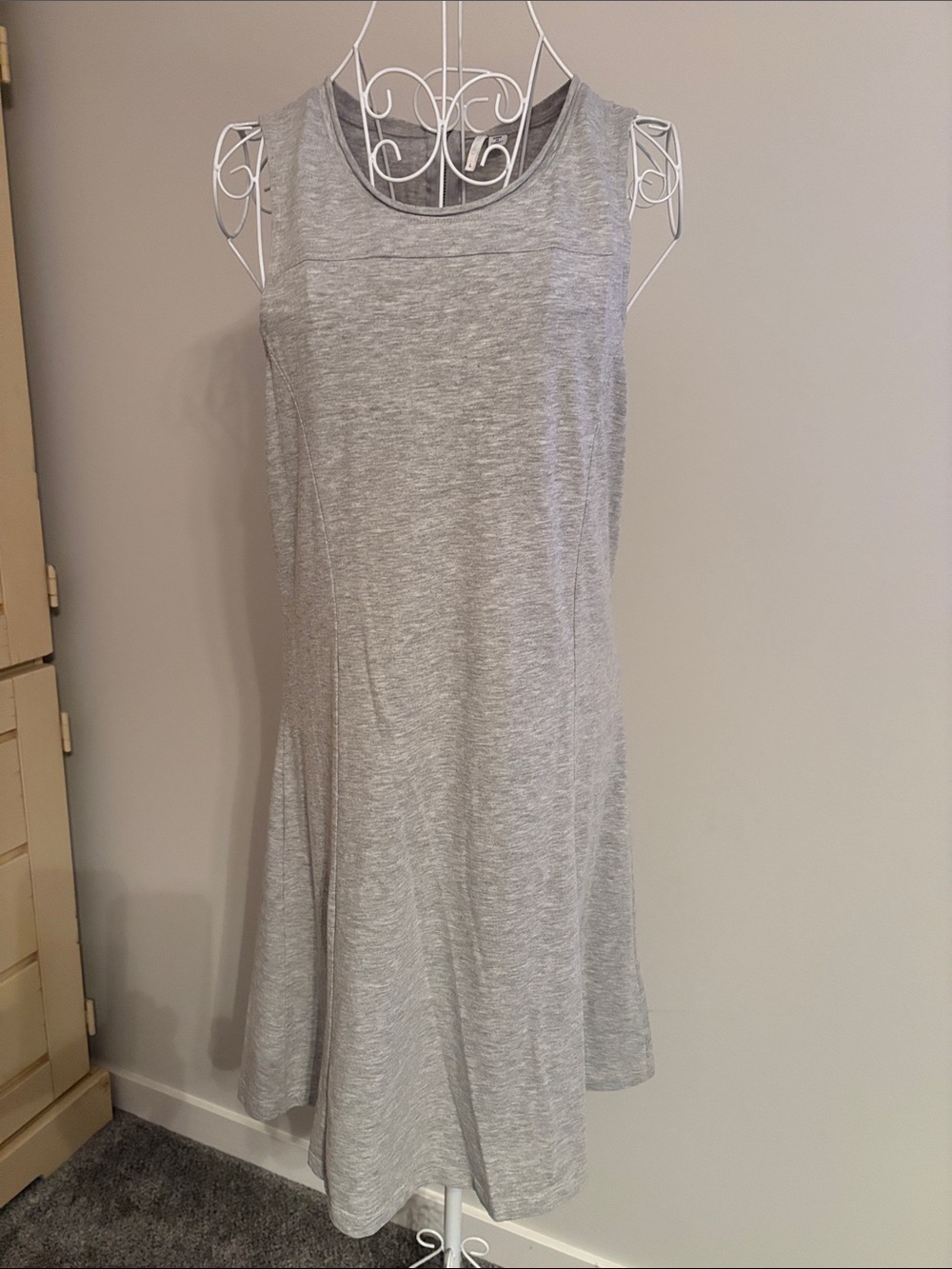 Only Light Grey Sleeveless A-Line Dress